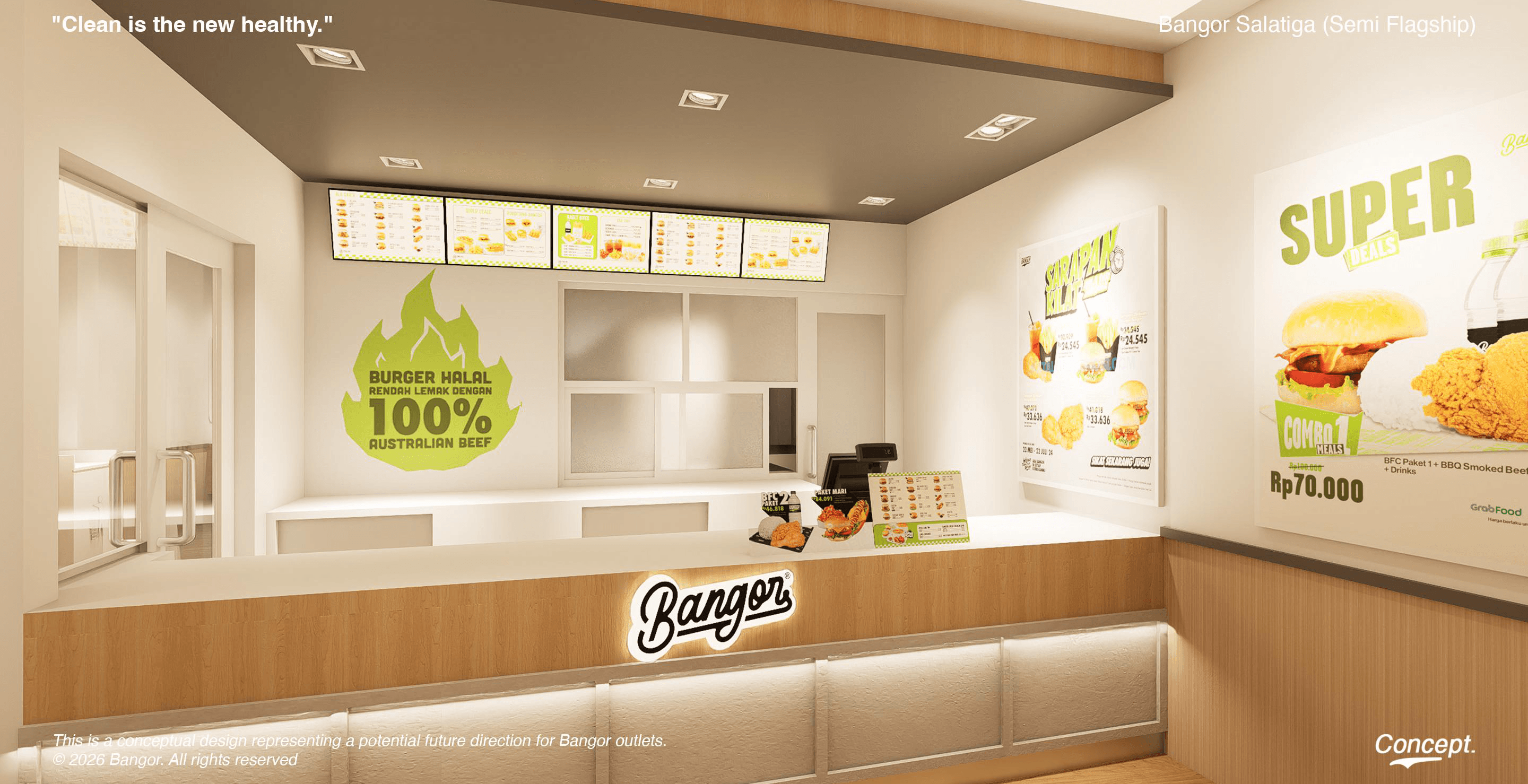 Interior outlet Burger Bangor 3