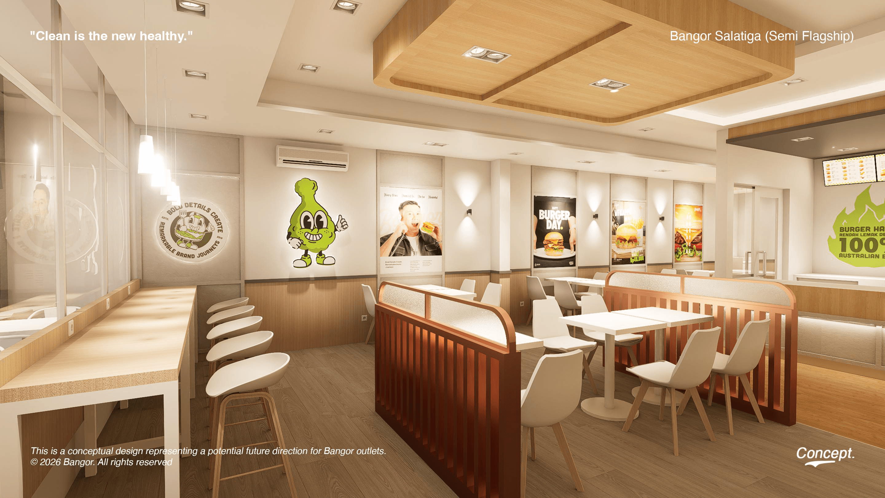 Interior outlet Burger Bangor 4