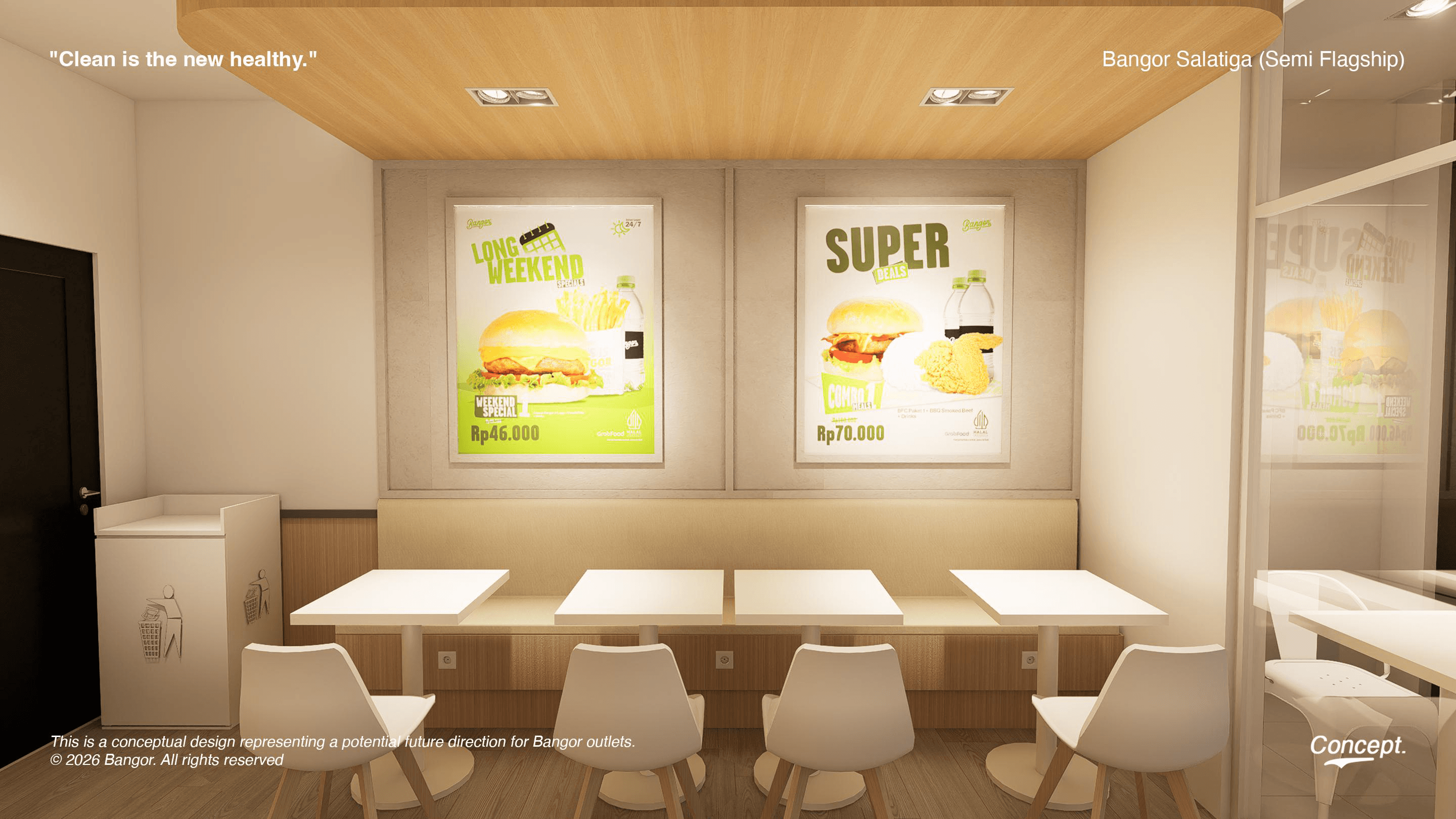 Interior outlet Burger Bangor 5