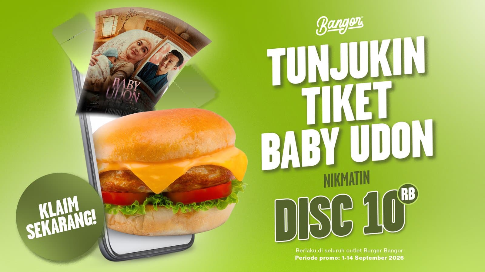 Burger Bangor x FIlm Baby Udon